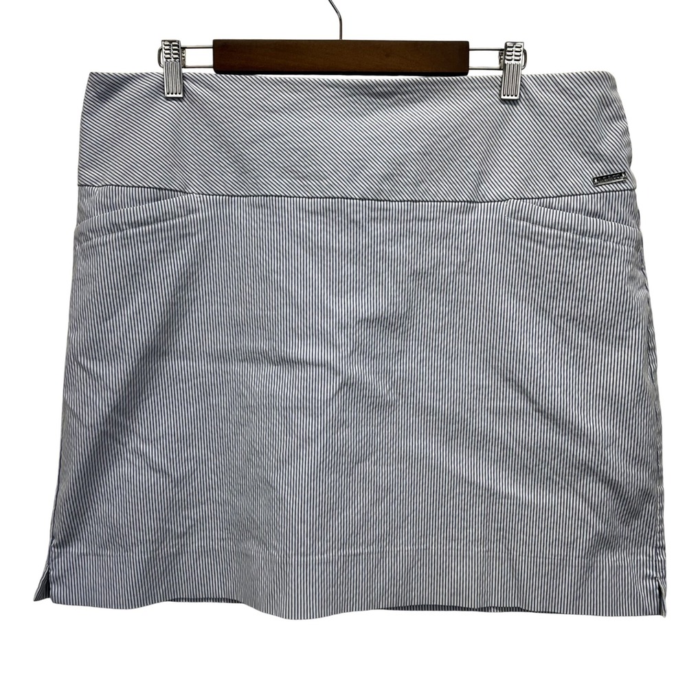 S.C. & Co. Seersucker Skort Women XXL Tummy Control Athletic Golf Tennis Stretch